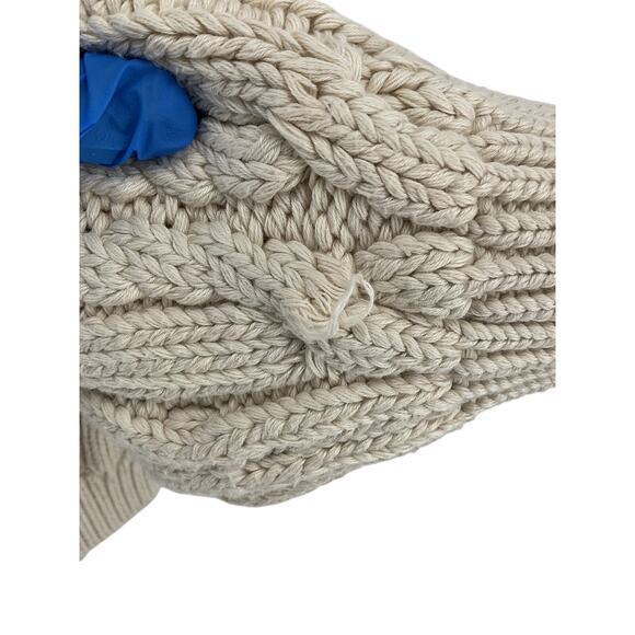 Gucci Cable Knit Cream White Bright Red Green Web Stripe Cardigan Size XS - Picture 9 of 9